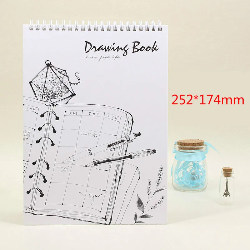 Deli бумага для рисования Студенческая книга для набросков бумага для рисования и набросков 40 листов книга для набросков 16 K/8 K товары для рисования художников - Габаритные размеры: B1