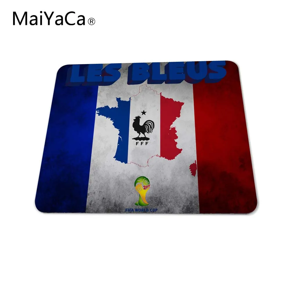 MaiYaCa футбольный гребень Франция индивидуальная новая оптическая мышь Мягкий комфортный коврик для мыши коврик для мышки Not lockedge - Цвет: 25x29cm