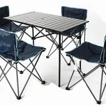 5 шт) Открытый Портативный Кемпинг столик для Пикника Складной стул наборы стол стулья набор