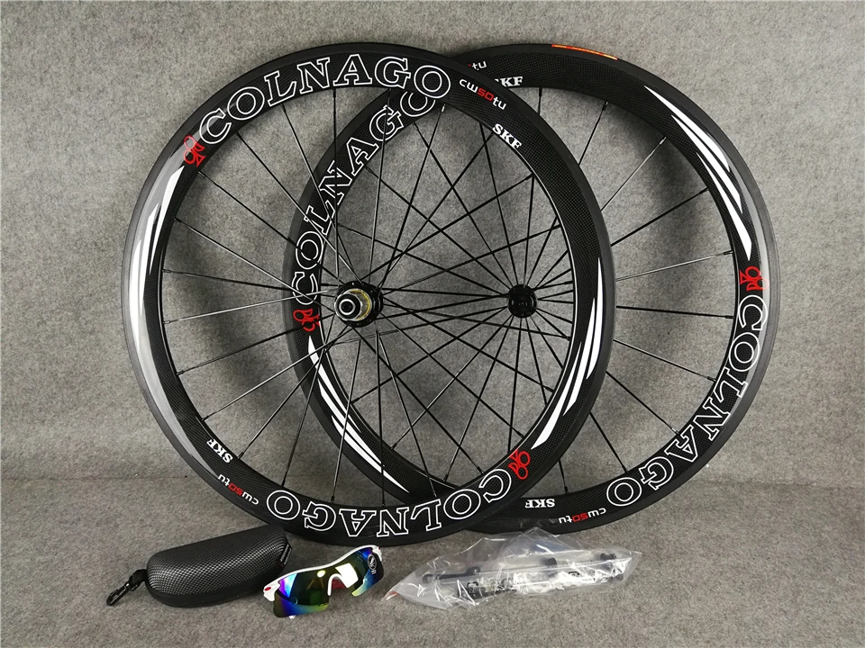 COLNAGO Углеродные колеса 50 мм Глянцевая 700c углеродное волокно шоссейный велосипед