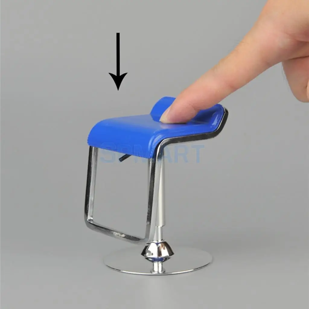 1/6 Scale Square Swivel Chairs Pub Bar Stools Furniture for 12