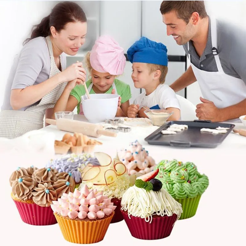 12 шт. Силиконовые Формы для кексов маффинов|mold for|jelly moldcup mold |