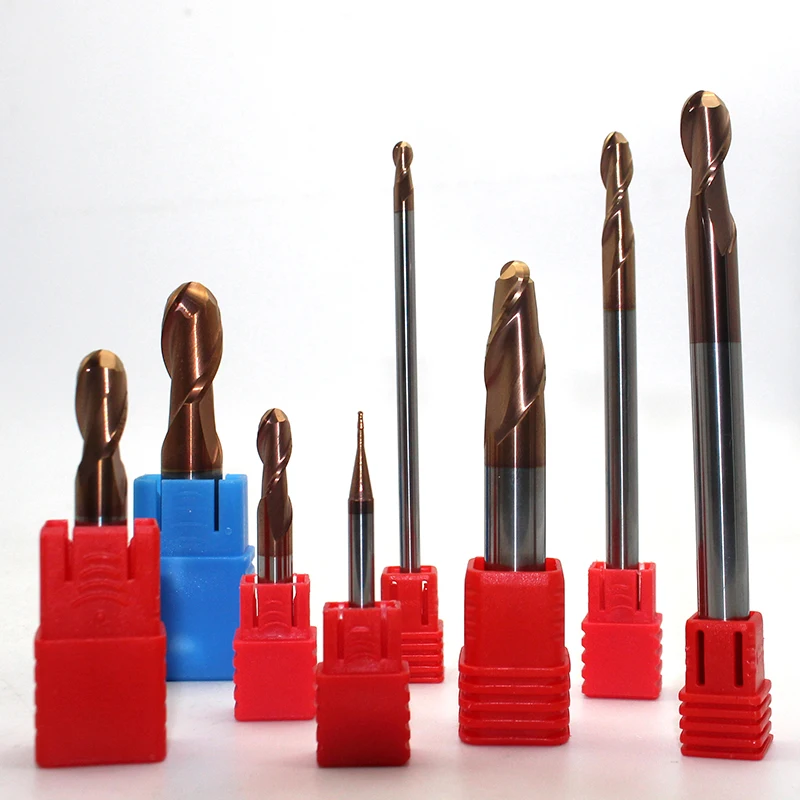 

1pc mill 8 mm Carbide Ball Nose Endmill 2 Flute End Mill 1mm 1.5mm 2mm 2.5mm 4mm 5mm 6mm mill ball CNC Milling Cutter Tool