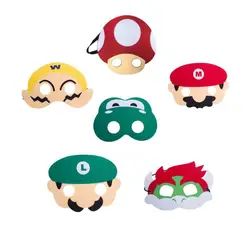 1 шт. Kawaii Супер Марио костюмы с масками для детей мальчиков девочек день рождения украшения косплей костюм для хеллоуина для подарка