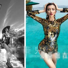 Двусторонняя блестящая одежда для джазовых танцев, женский костюм, костюм для диджеев, костюм для выступлений, Кристальный костюм