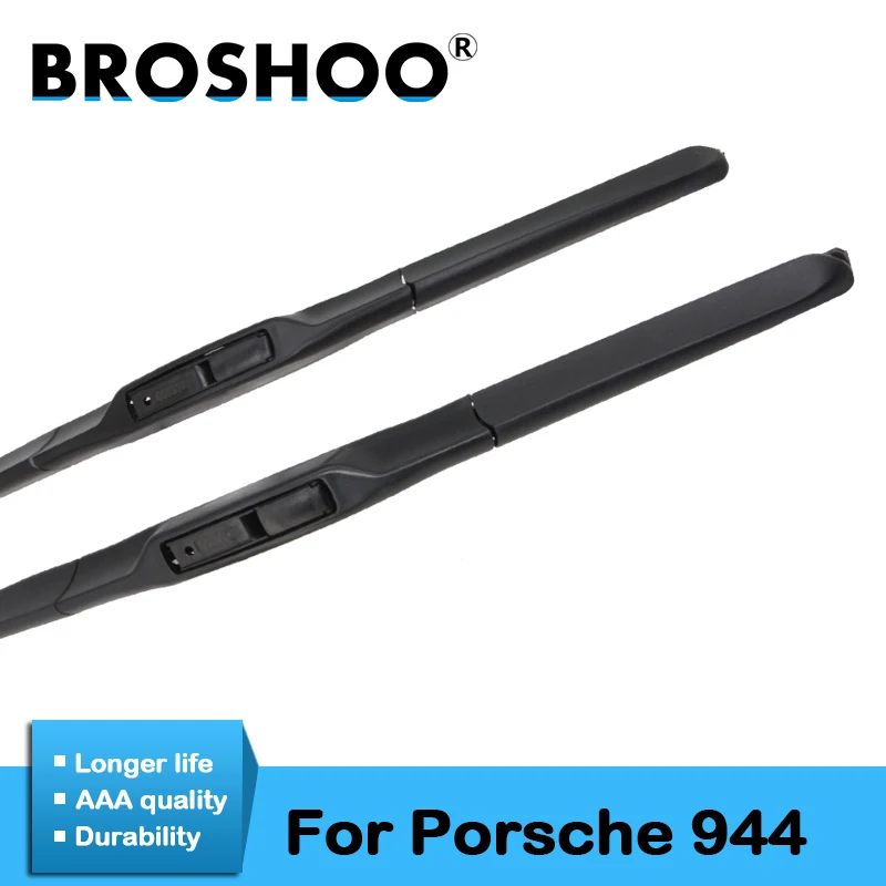 

BROSHOO Car Soft Rubber Clean The Windshield Wiper Blades For Porsche For 944 19"&19" ,1985 1986 1987 1988 1989 1990 1991 1992