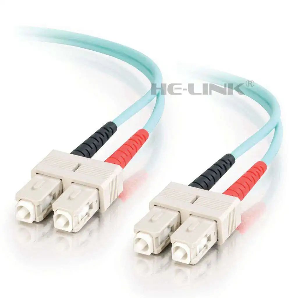 

LODFIBER 200M SC-SC Outdoor Armored 10G OM3 MM 4 Strands Fiber Optic Cable Patch Cord