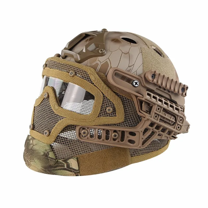 SINAIRSOFT, тактический шлем, новая система G4, ABS, полная маска для лица, с Goggle, для военного страйкбола, пейнтбола, армии, Быстрый Шлем