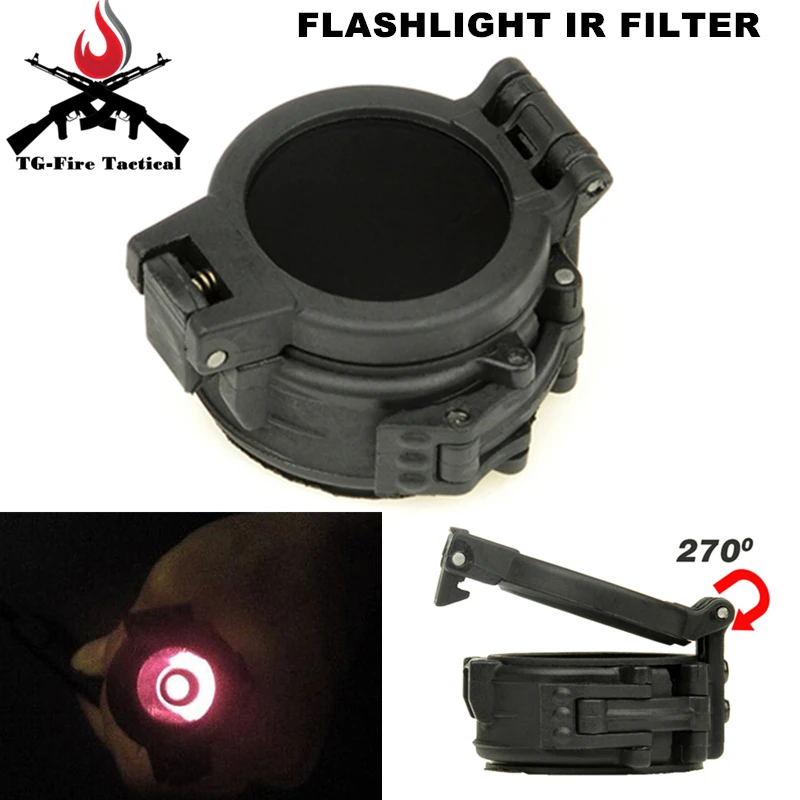 

Airsoft Tactical Flashlight IR Filter M300+M600 M300A &M600C Infrared IR Filter Airsoft Sports Tactical M300 Diameter 25mm