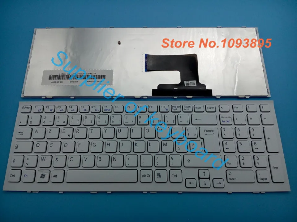 

NEW French AZERTY Keyboard For Sony Vaio PCG-71811L PCG-71811M PCG-71811W Laptop French Keyboard White