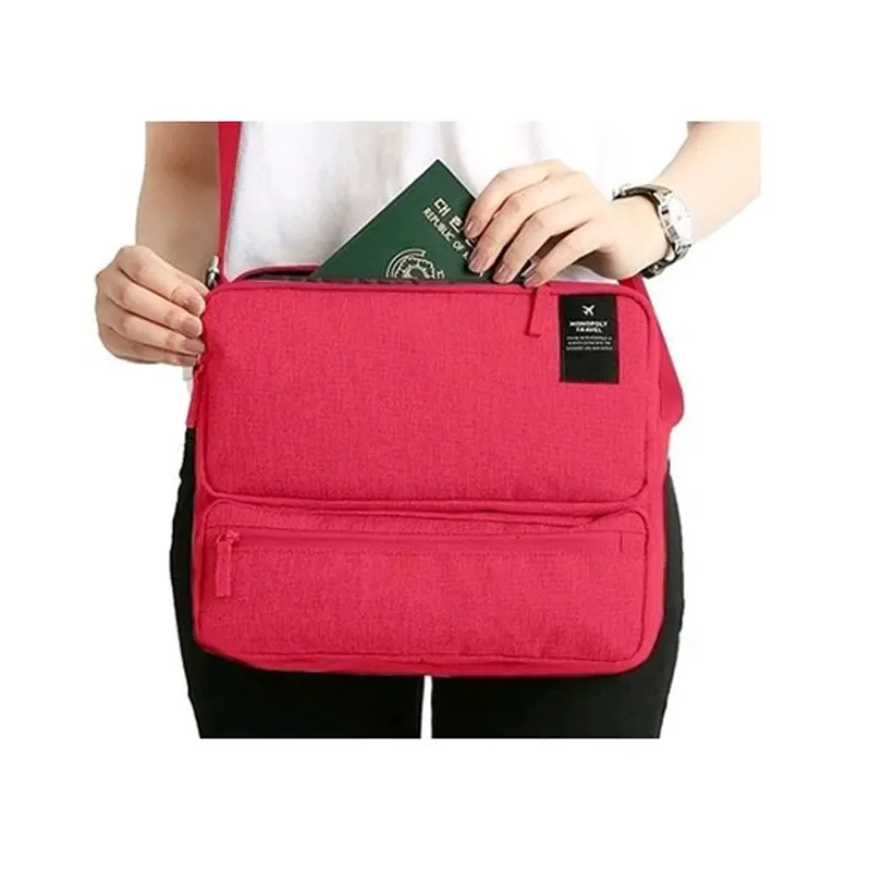 

Multifunction Women Men Handbag Wire Electronic Digital Cable Bags For Phone Ipad Business Portable Book Bag Card Pouch