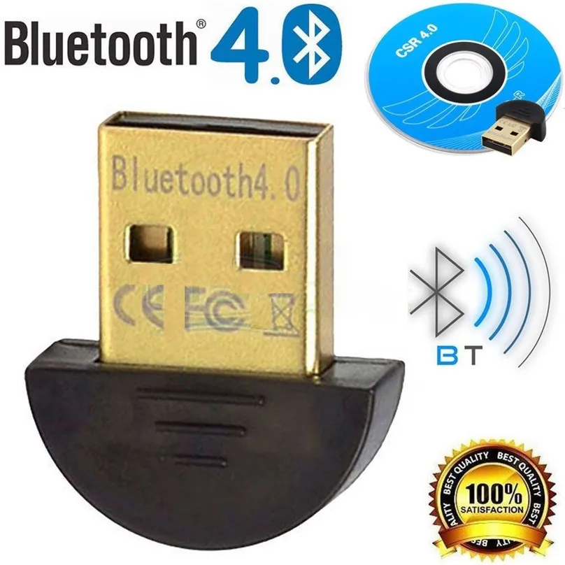 300 комплект наивысшего качества Mini USB Bluetooth адаптер в 4,0 двухрежимный беспроводной ключа оптом CSR 4,0 для Win8/7 win10 XP