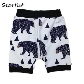 通販 Seartist女の少年服夏赤格子縞の漫画の動物クマのカーショートパンツの子供ジョギングベビーbebes 2019 新しい 48