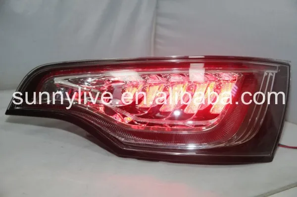 Для Audi Q7 светодиодный задний светильник lamp2010- год красный черный OEM
