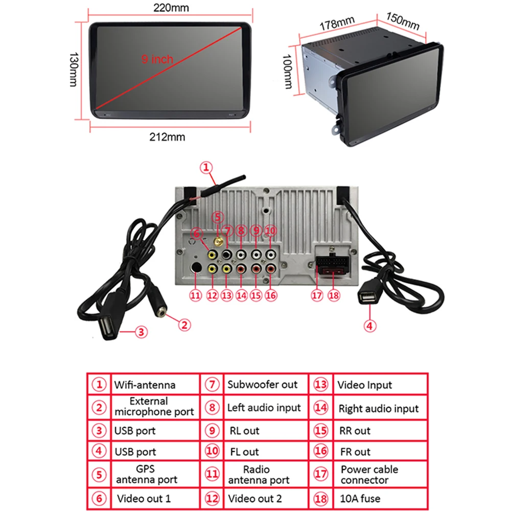 Clearance 9" Car GPS Navigation Car Radio Audio Android 8.1 For VW Skoda Seat Scirocco T6 Transporter EOS Bora Amark Passat B6 B7 CC Golf 5