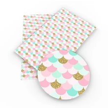 30*140 см чешуя Русалки искусственная кожа листы для поделок ручной работы, 1Yc3872