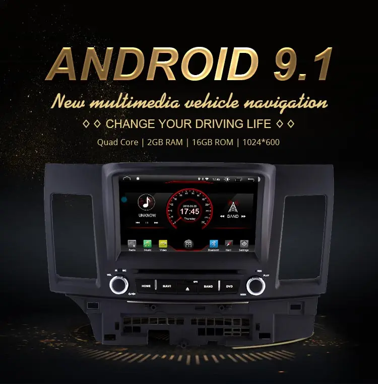 Cheap JDASTON Android 9.1 Car DVD Player For Mitsubishi Lancer EX EVO Lancer 10 Multimedia GPS Navigation 2 Din Car Radio IPS Stereo 1