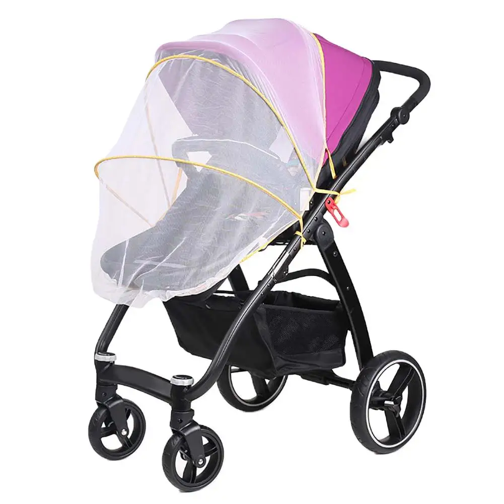 

Infant Baby Stroller Crip Netting Pushchair Fine Mesh Elastic Edge Mosquito Bug Net Cover for Infant Baby Strollers Cradles