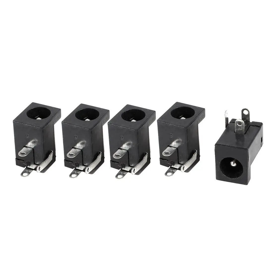 

5 Pieces DC 5.5mmx2.1mm Power Jack Socket Female Panel Mount Connector