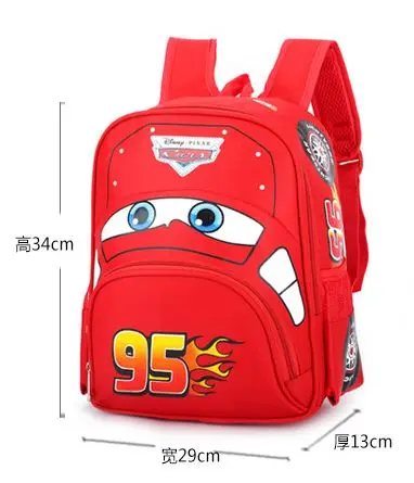  Disney cartoon car children backpack kindergarten girls boys 95 team backpack primary school studen - 33005303670