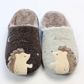 

SAGACE Animal Pattern Women Men Winter Warm Home Furry Slippers Shoes High Quality Ladies Indoor Outdoor Cotton Soft Slippers