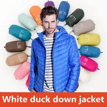Mens Solid Russian Winter Jacket Men Thin Lightweight Parka Duck Down Jacket Coats Windbreaker Quality Male Clothing Parkas Coat