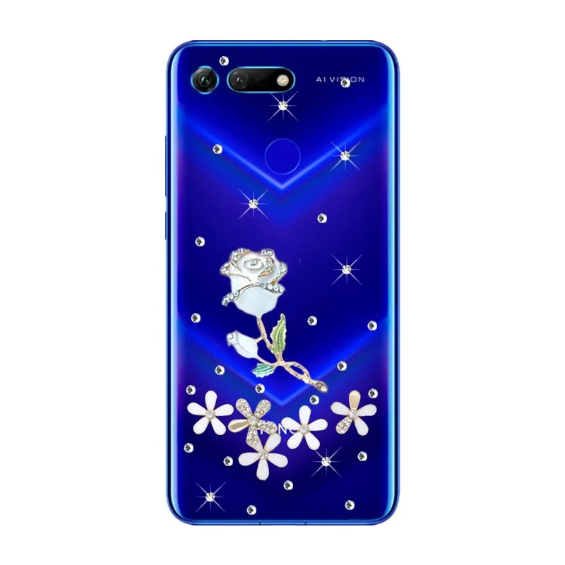 Чехол для телефона Huawei honor View 20 10 V20 V10 роскошный блестящий чехол со стразами и 8A 8C 8X