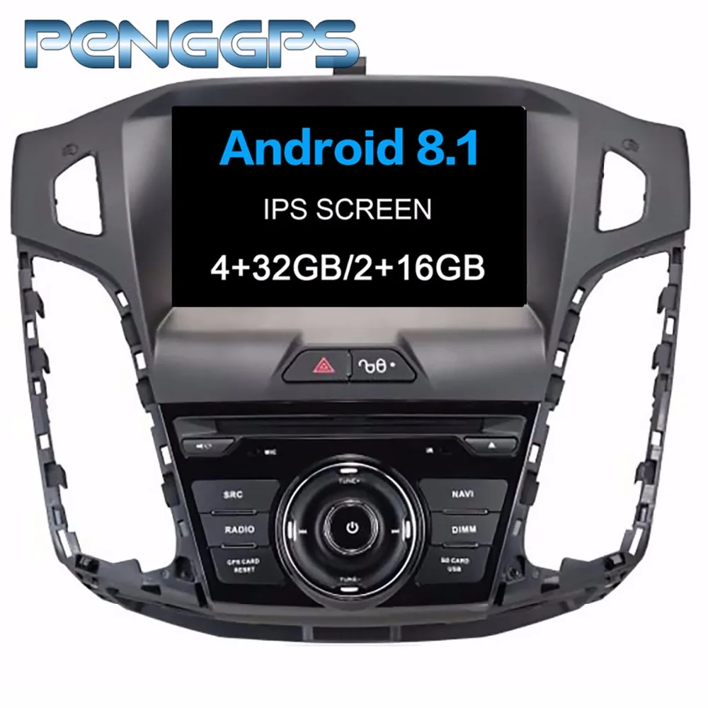 Автомагнитола 2 Din на Android 8 1 с DVD плеером для Ford Focus III 2012 2013 2014 GPS навигация