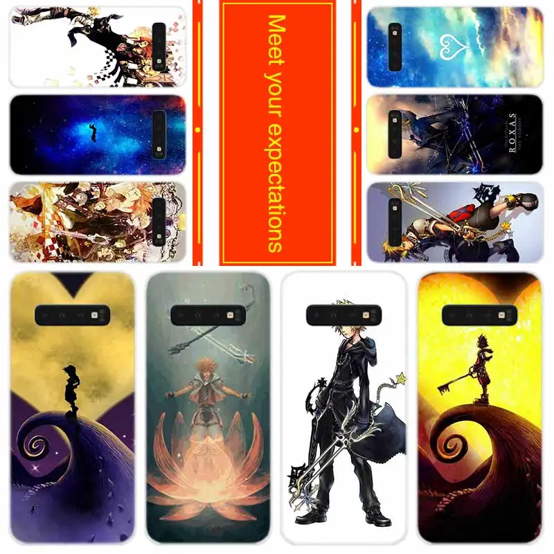

Phone for Samsung Galaxy S10 E S9 S8 Plus S7 s6 Edge s10 plus s5 Note 10 9 8 Cover Case Anime kingdom hearts