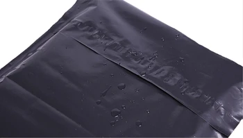 

100pcs/lot 28x42cm = 28x38+4cm Gray Black Poly Mailing Bags Plastic Envelope Express Bags Courier Custom Bags Wholesale H0407