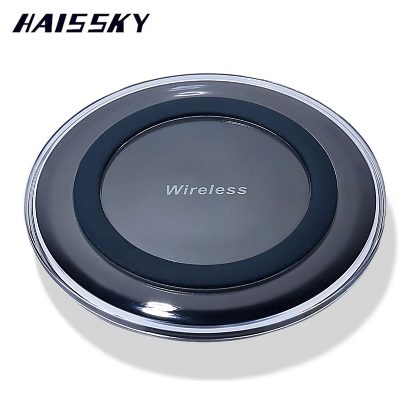 HAISSKY Mini Qi Wireless Charger USB Charge Pad For iPhone X 8 Plus Samsung Galaxy S8 S9 Plus S6