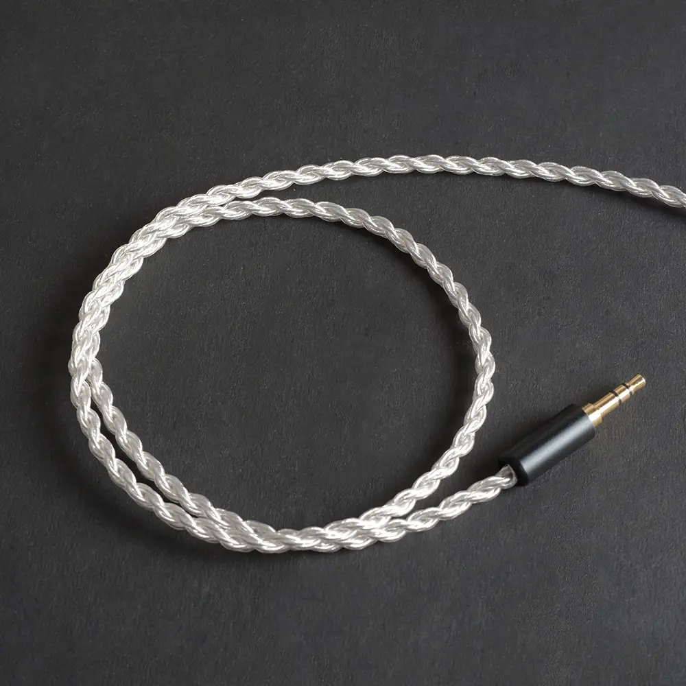OKCSC 6 ядер посеребренные кабели для наушников 0,78 мм 2PIN 3,5 мм стерео шнур для Westone 1964/UE18/JH13/JH16/W4r/UM3X
