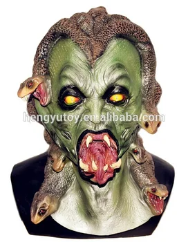 

BRAND NEW Greek Mythology Snake Gorgon DELUXE ADULT LATEX MONSTER MEDUSA MASK