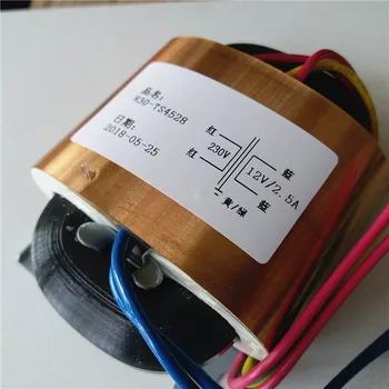 

12V 2.5A R Core Transformer 30VA R30 custom transformer 230V copper shield for Pre-decoder Power amplifier