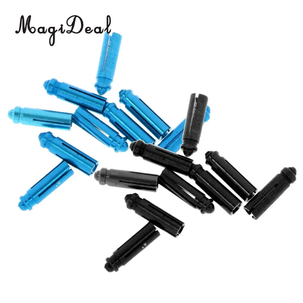 MagiDeal Set of 18 Pieces Anodised Aluminum Dart Flight Savers / Protectors