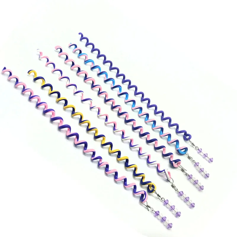 6pcs beb/é ni/ña de lazo flor diadema el/ástica suave pelo bandas de colores al azar