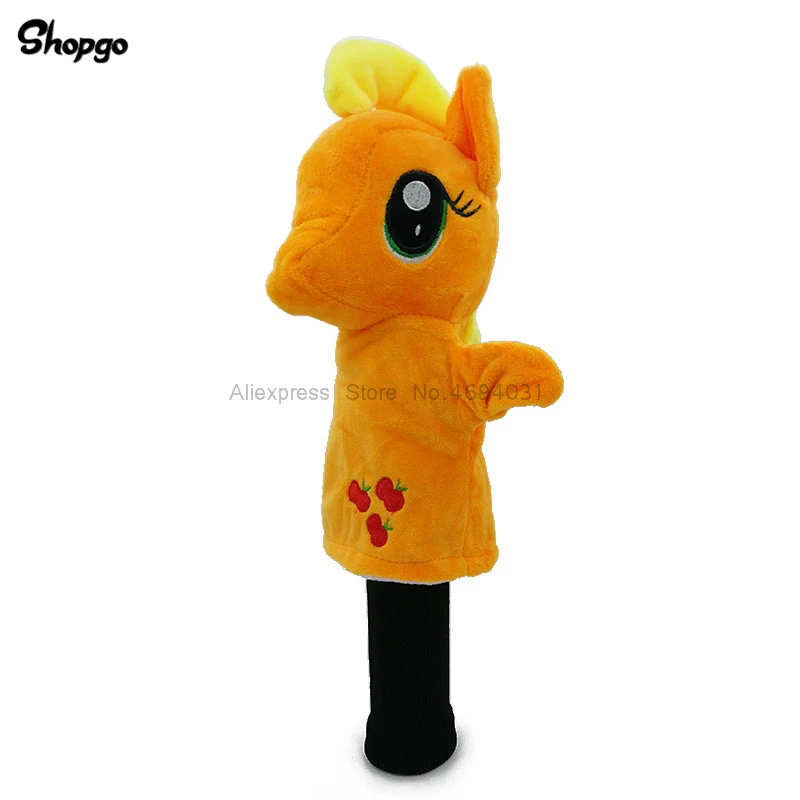 6 ألوان الكرتون الحصان جولف رئيس يغطي صالح الهجين الغابة الرياضة الحيوان جولف الممر السالك غطاء الرأس التميمة الجدة لطيف هدية