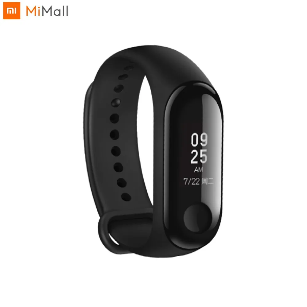 Оригинальный Xiaomi mi-браслет 3 пульсометр Bluetooth 4 2 Xao mi умный спортивный браслет OLED