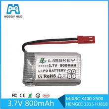 3.7 V 800 mah bateria Lipo dla MJXRC X400 X500 HENGDI 1315 HJ818 akumulator Lipo 3.7 V 800 mah 902540 25C
