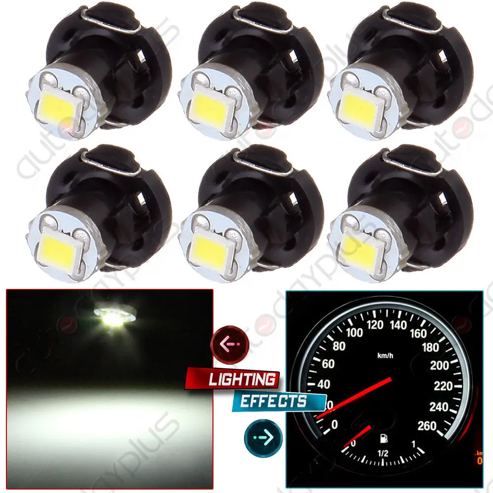 10x White T4 T4.2 Neo Wedge 1-SMD LED Cluster Instrument Dash Climate Light Bulb 10x White T4 T4.2 Neo Wedge 1-SMD LED Cluster Instrument Dash Climate Light Bulb