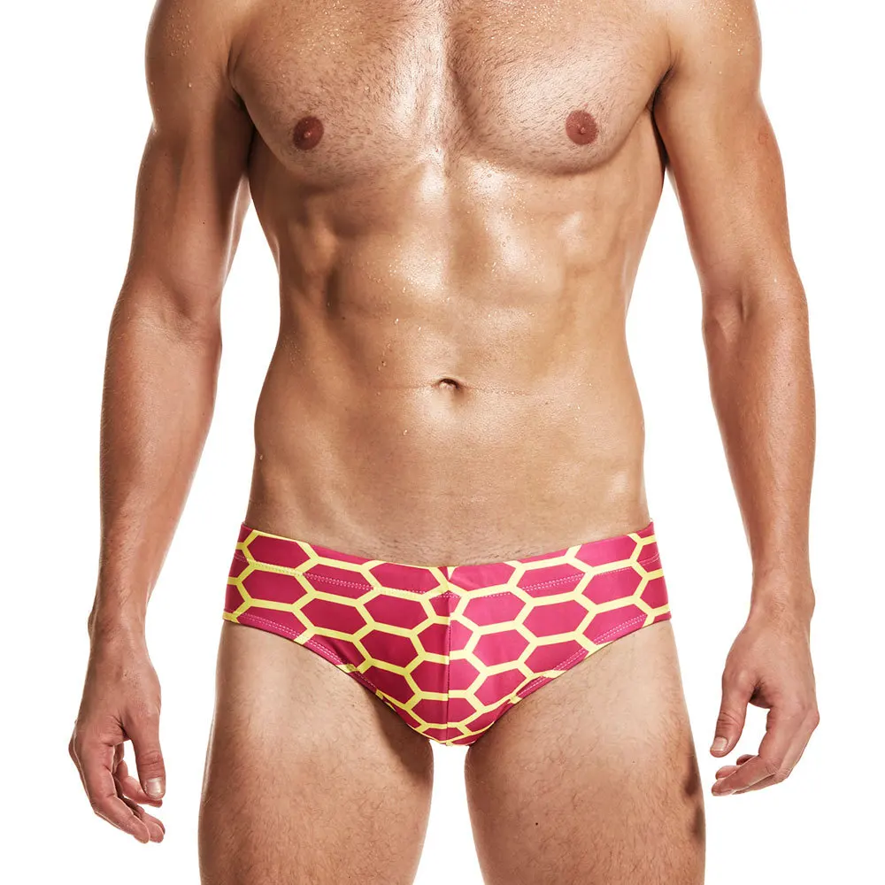 Y228 геометрический принт мужские купальники с низкой талией сексуальные мужские шорты купальные zwembroek heren мужские купальный костюм Sunga пляжные шорты