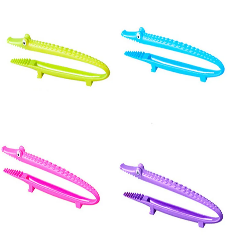 

Newly Heat Resistance Plastic Cooking Kitchen Tongs Food BBQ Salad Bacon Steak Bread Clip