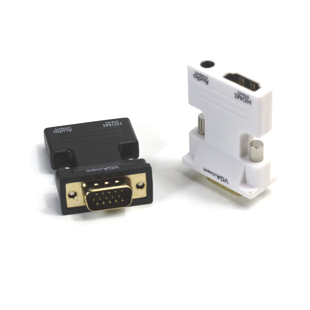 Адаптер AIXXCO HDMI Female VGA Male с аудиоадаптером поддержка сигнала 1080P|hdmi dvi vga converter|hdmi