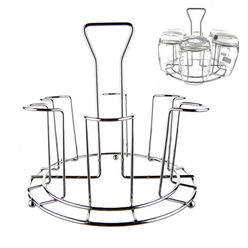 

Useful Metal Glass Cup Rack Water Mug Draining Drying Organizer Drain Holder Stand Shelf Kitchen Bar Accessory