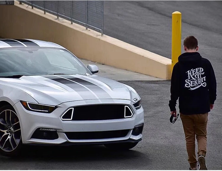 KOWELL автомобильный Стайлинг для Ford Mustang фары- полный светодиодный фонарь DRL светодиодный объектив двойной луч автомобильные аксессуары