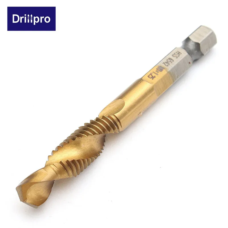 Drillpro Hss Сверло комбинированное сверло Зенковка набор титановый винт кран сверло набор Высокое качество