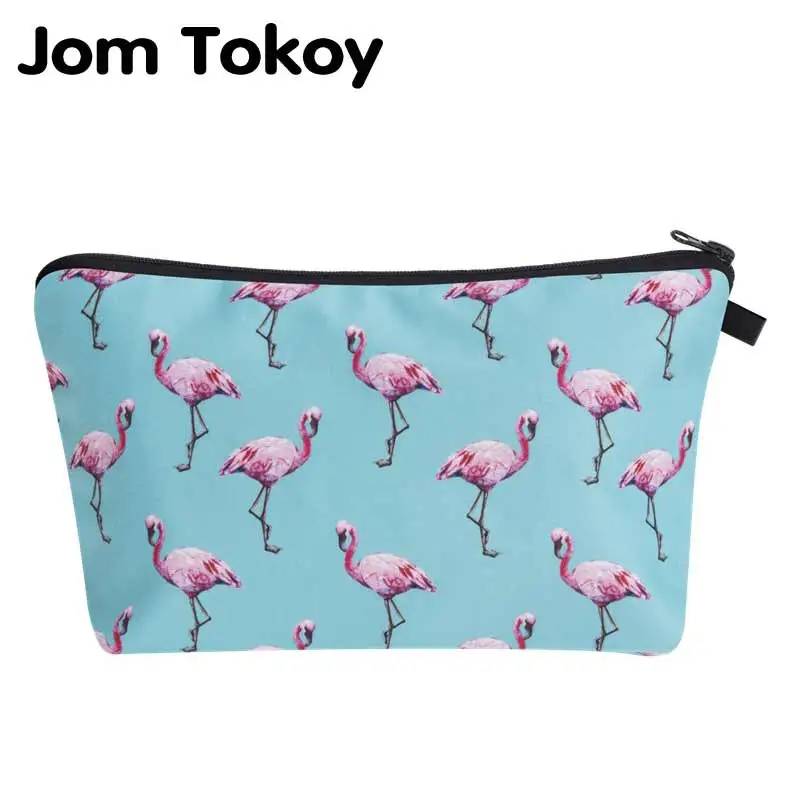Косметичка Jom Tokoy с 3D принтом фламинго модная женская брендовая косметичка|brand