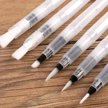 6 шт акварельные кисти многоразовые пилоты кисти для рисования акварельные кисти карандаш чернила ручка мягкие водные цветные кисти