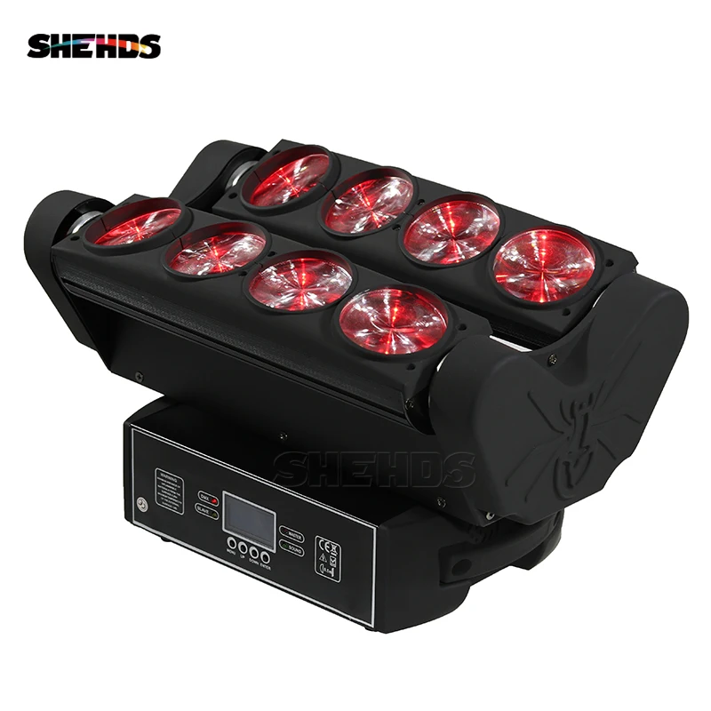 

Fast&Free Shipping LED Beam Spider Moving Head 8x10W RGBW DMX512 Stage Effect 11/37/39 CH Lighting For DJ Disco Party Nightclub