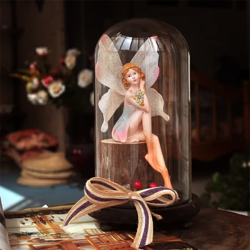 

For Wedding Decorated Romantic Lovers Gift Home Originality Furnishing desktop Flower Fairy doll Lovely Angel